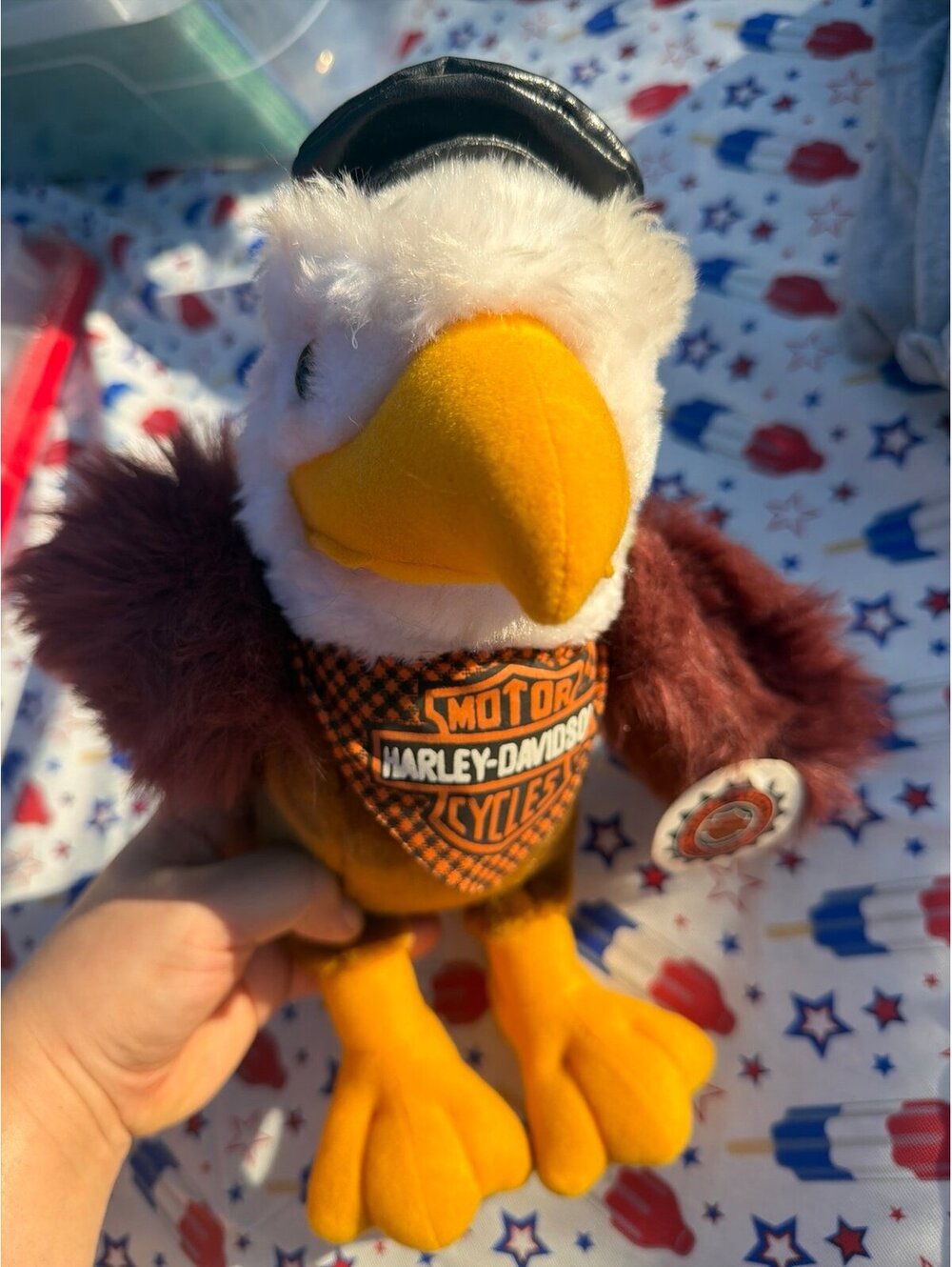 Harley Davidson Eagle Plush Toy MOTORCYCLE EAGLE RARE